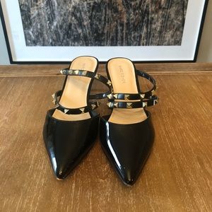 Marc Fisher rockstud slide mule pumps